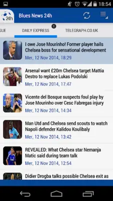 Chelsea Blues News 24h android App screenshot 3