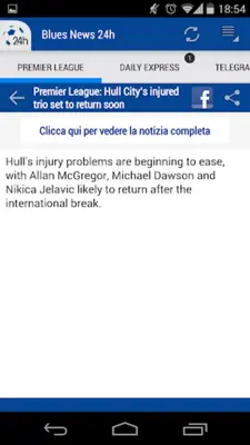 Chelsea Blues News 24h android App screenshot 4