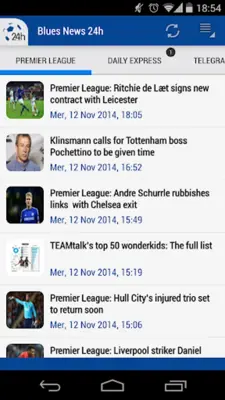 Chelsea Blues News 24h android App screenshot 5